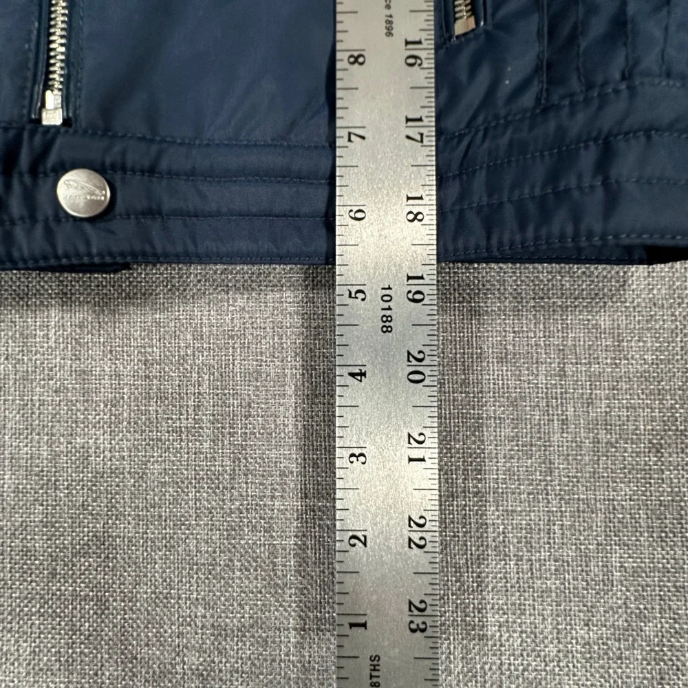 Jaguar Moto Jacket Kids Size 5/6 Navy Blue Racing Stripe Buckle Neck Cafe Racer